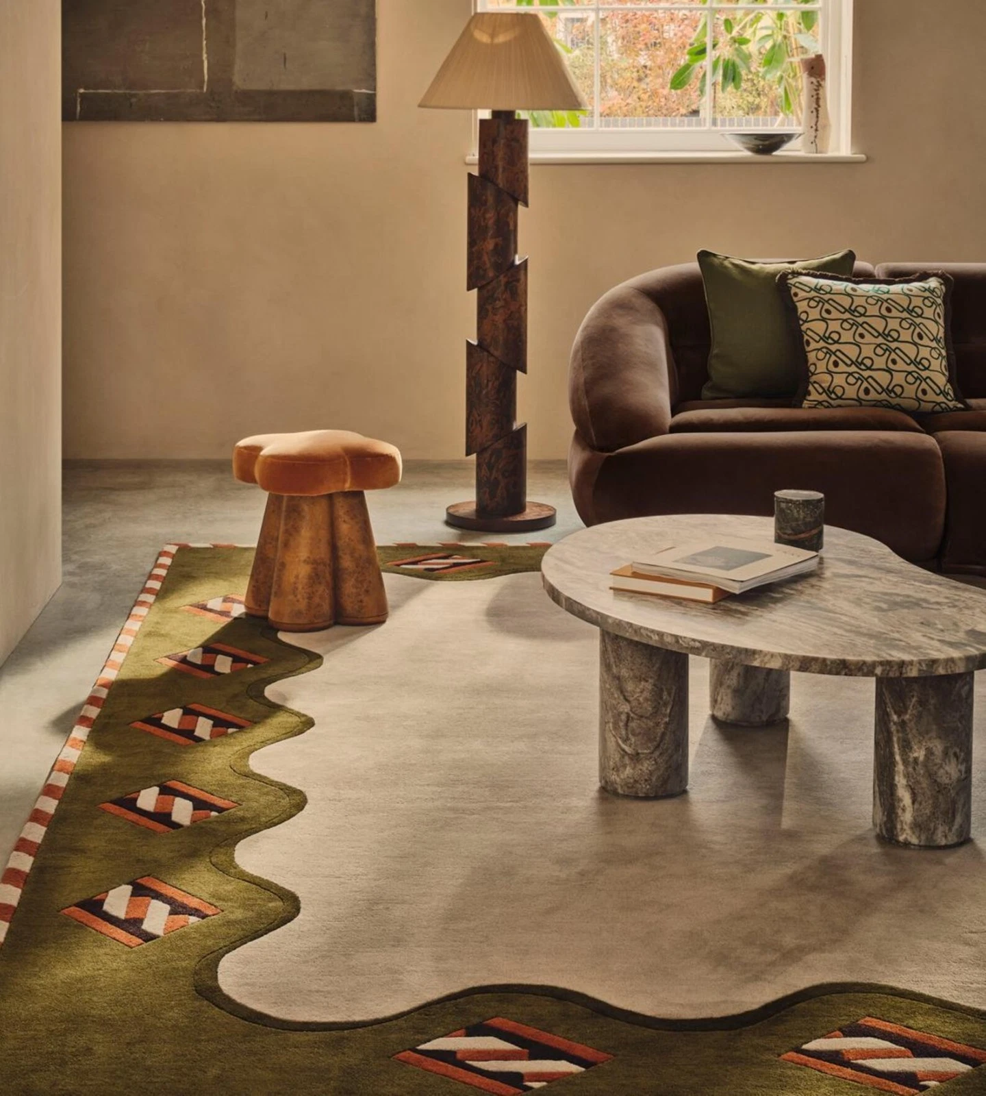 Hand-Tufted Wool Area Rug, Handmade Traditional Neutral Carpet 6x9|8x10|8x12|