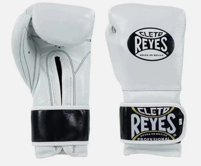 Boxing Gloves White 8oz 16oz | Genuine Leather Pro Gloves