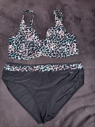 Bikini Venice Beach Größe 44F schwarz