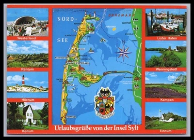 Ansichtskarte Nordseeinsel Sylt / Keitum / Hörnum +++ - Bild 1 von 2