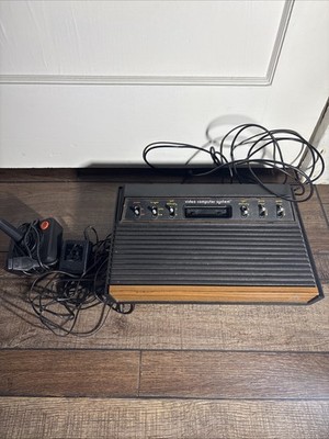 UNTESTED Atari System Cx-2600 Woodgrain Console UNTESTED