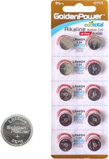 Kitstar LR44GH Alkaline Button Cell 1.5V Battery Hi-Pro Strongest Leak-Proof... 