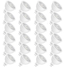 Mlambert 24 Pack MR16 LED Bulbs 50W Halogen Equivalent 5000K,5W GU5.3 MR16 12V S
