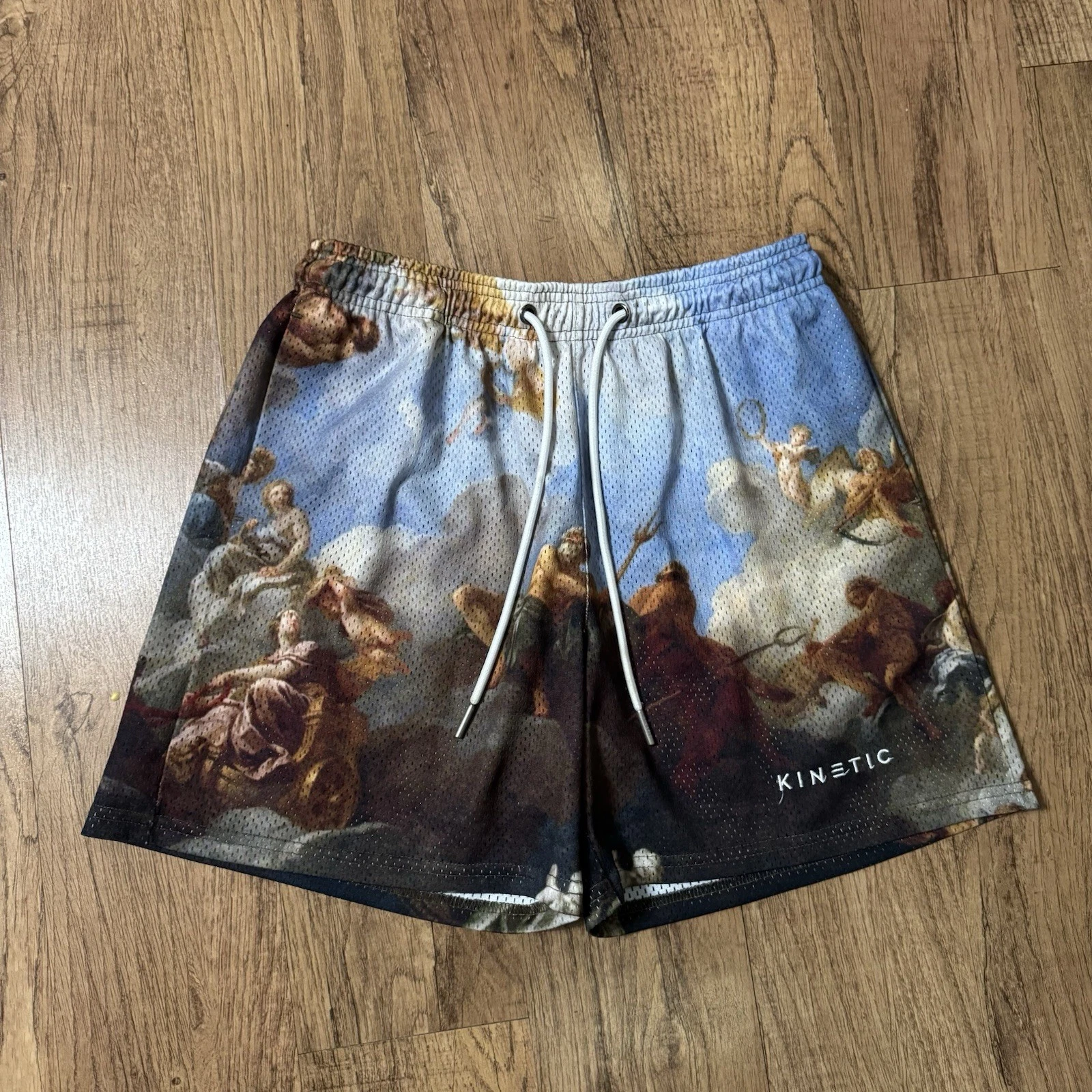 Kinetic Kings Heaven Angels Athletic Mesh Fundamental Shorts Men’s Large 5" USA