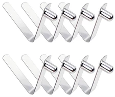HZMM 8Pcs Kayak Paddle Spring Snap Clips Stainless Steel Tube Lock Pins