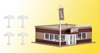 Vollmer Mccafe GebäUde Bausatz Oo/Ho Gauge 43636 Vorbemalt