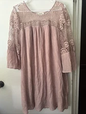 Beautiful Indigo Rose Women's Dress Size 2XL Pink Color