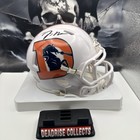 Jaylen Waddle Custom Signed Autograph Mini Helmet Denver Broncos Throwback — photo 1