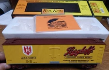 MTH RAIL KING 30-7824 BERGHOFF BEER REEFER CAR NEW IN BOX O GAUGE LQQK
