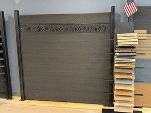 Brown Solid Panel wpc composite and fencing 