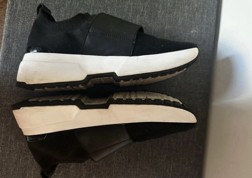 Black And White Mesh Michael Kors Sneakers - Picture 9 of 13