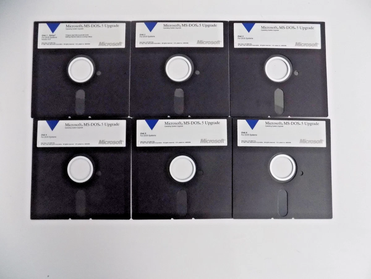 Microsoft DOS 5.25 in Floppy Disc Operating System Software for