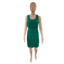 Laundry by Shelli Segal Teal Dress Size 2 | Sleeveless Fitted Cocktail Dress