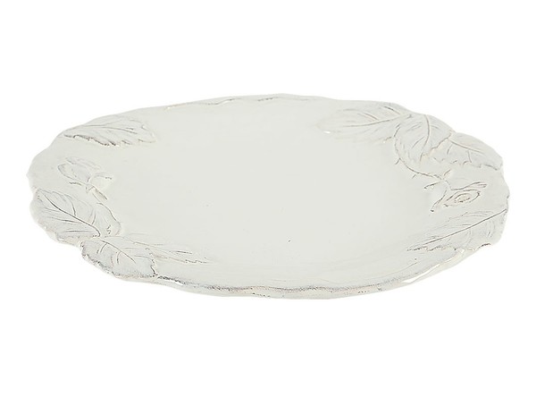 FrüHstüCksteller, Kuchenteller Romantica Weiß D. 22Cm Keramik Virginia Casa-image