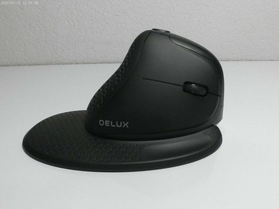 DELUX M618XS Ergonomic Wireless Vertical Adjustable DPI Mouse with Wrist Rest
