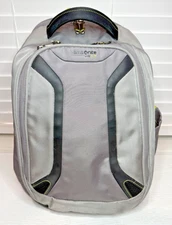 GRAY YELLOW SAMSONITE VIZAIR LAPTOP TRAVEL BACKPACK