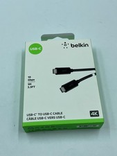 Belkin USB-C to USB-C Cable 1M 3.3FT 10Gbps 4K F2CU052bt1M-BLK