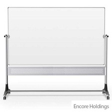 MooreCo Whiteboard - Porcelain Steel Surface - Anodized Aluminum Frame 669RH-DD