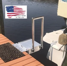Folding Boat Boarding Platform Dock Step Dock Extension Ramp for Boat Lifts