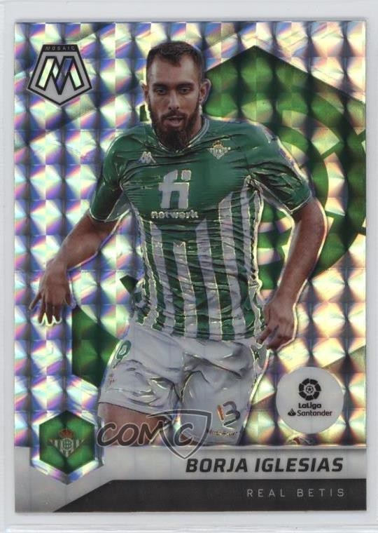 2021-22 Panini Mosaic La Liga Mosaic Prizm Borja Iglesias #71 4o1