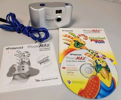 Polaroid PhotoMAX FUN 320 0.1MP Digital Camera & Accessories Works 