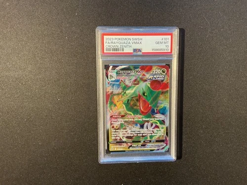 Rayquaza VMAX PSA 10 2023 Pokemon Sword & Shield Crown Zenith #101/159