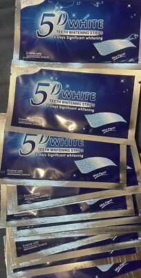 5d white teeth whitening strips -10pack