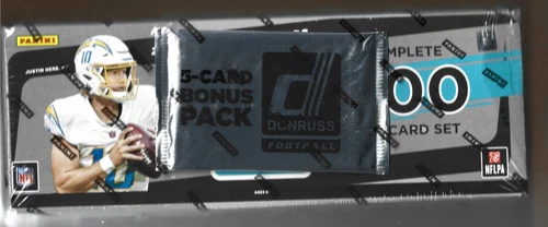 2021 Panini Donruss Football Factory Set Hobby Version with 5 Card Bonus Pack