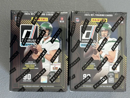Lot (2) 2024 Panini NFL Donruss Football Trading Card Blaster Box Sealed Daniels