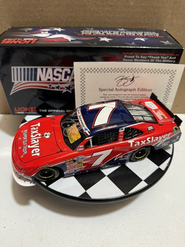 Autographed Regan Smith #7 Taxslayer We Support Ourt Troops 1/24 Nascar Diecast