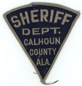ALABAMA AL CALHOUN COUNTY SHERIFF NICE OLD VINTAGE SHOULDER PATCH POLICE