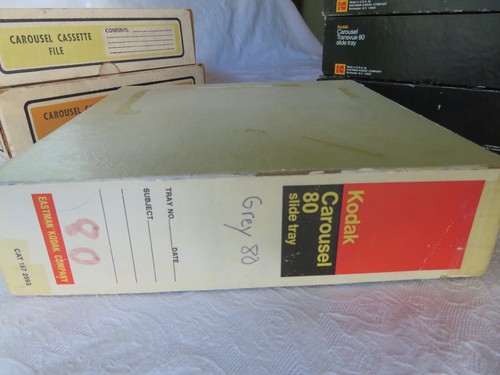 Lot of 7 Kodak Carousel Transvue 80 Slide Trays 4 Have Original Box - Picture 6 of 17