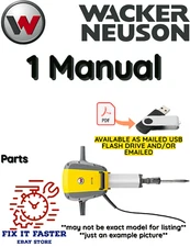 WACKER NEUSON EH75 CONCRETE BREAKER PARTS MANUAL PDF USB
