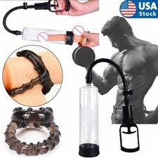 9inch Mens Male Vacuum Penis Pump Penile Erection Enlarger Enhancer Thick Growth