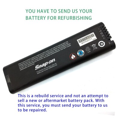 Battery rebuild SERVICE for Snap-On SM ENERGY SM204 11.1V