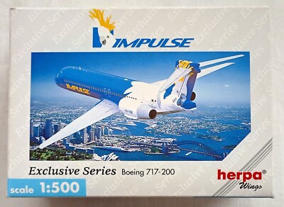 Herpa 512626 Impulse Boeing 717-200 Exclusive Serie mit Registration 1356 1:500
