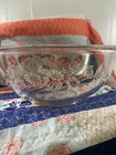 Vintage Pyrex #322 #323 #325 nesting mixing bowls wyte daisy ptrn, colonial mist