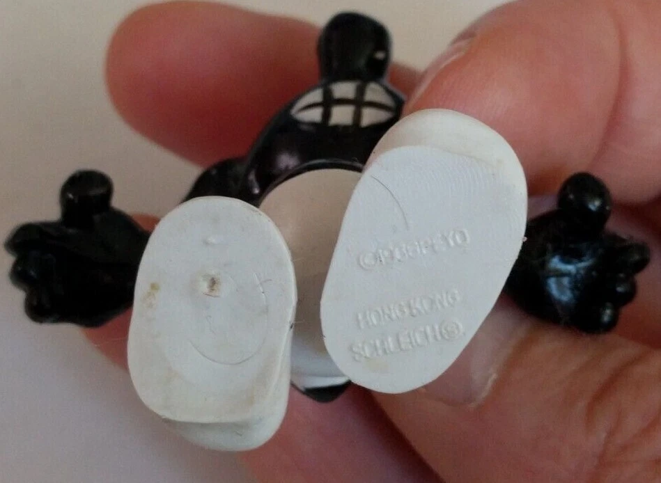 Figura de PVC Schleich vintage pitufo RARA 2.0007 pitufo negro enojado  Foto 4 de 4