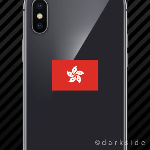(2x) Hong Kong Flag Cell Phone Sticker Mobile - Picture 1 of 1