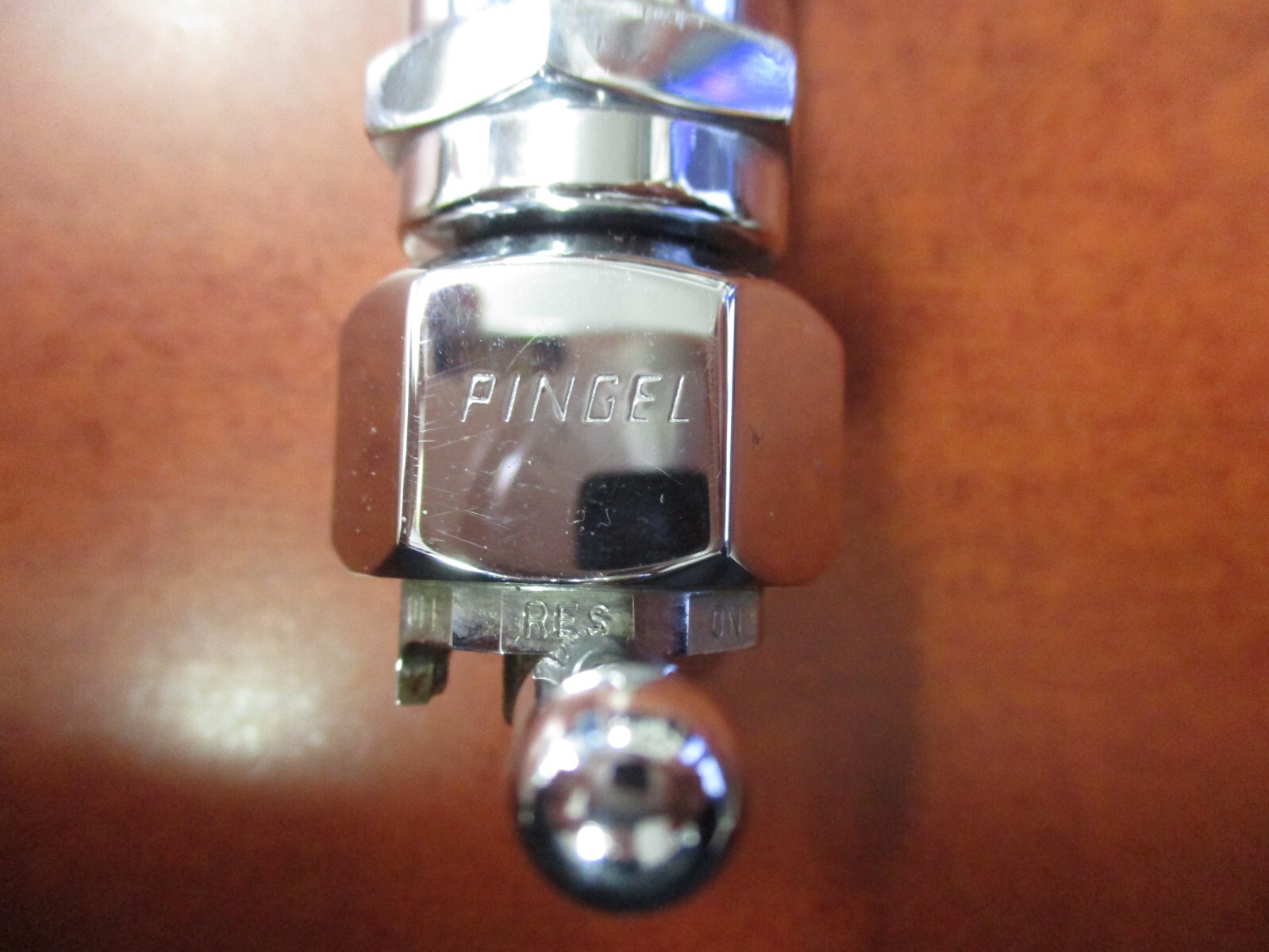 PINGEL POWERFLO PETCOCK HIGHFLOW FUEL VALVE HARLEY SPORTSTER CHROME