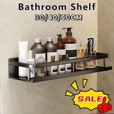 30/40/50cm Bathroom Shelves Kitchen Wall Shelf Shower Rectangle Storage Rack