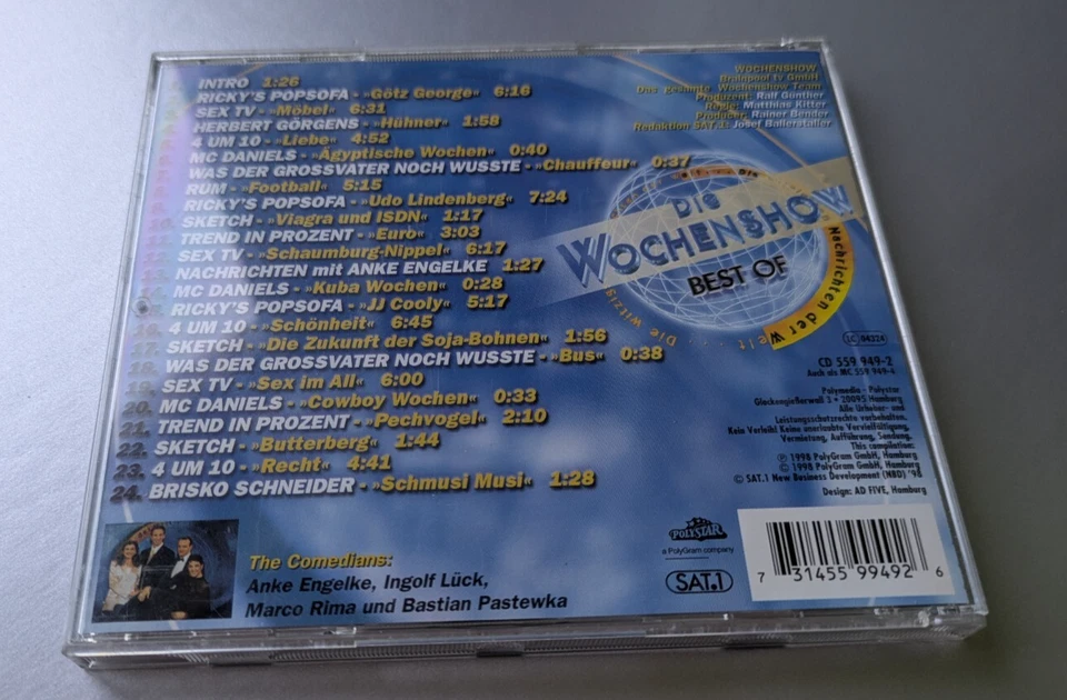 Die Wochenshow Sat 1 Best of CD 731455994926 Die witzigsten Nachrichten der Welt - Bild 2 von 3