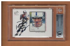 PEYTON MANNING AUTOGRAPHED 2001 LEGACY  FOOTBALL CARD SIGNED BECKETT AUTH COLTS