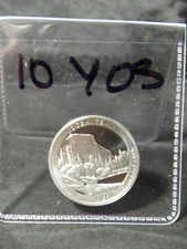 2010 S SILVER GEM PROOF ATB YOSEMITE QUARTER 90% SILVER FREE SHIP