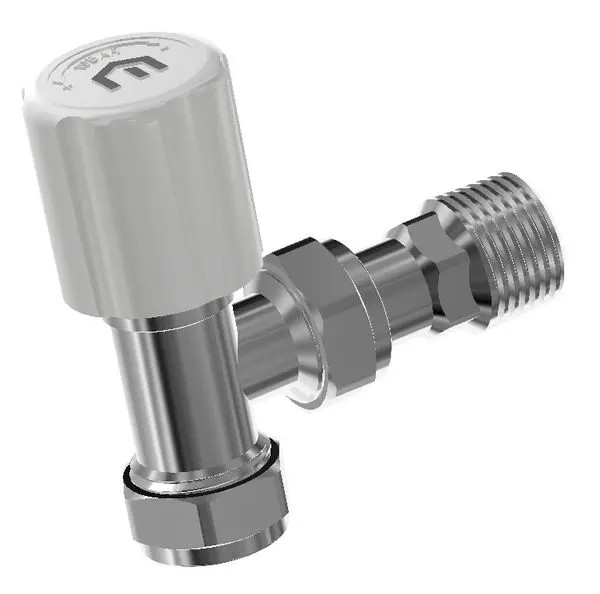 Myson Matchmate 15mm Angled Chrome Wheelhead Valve MATE15WAC