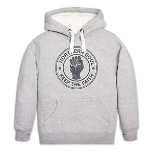 S-2XL NORTHERN SOUL KEEP THE FAITH HOODIE LEFT CHEST PRINT ADULTS GIFT TOPS