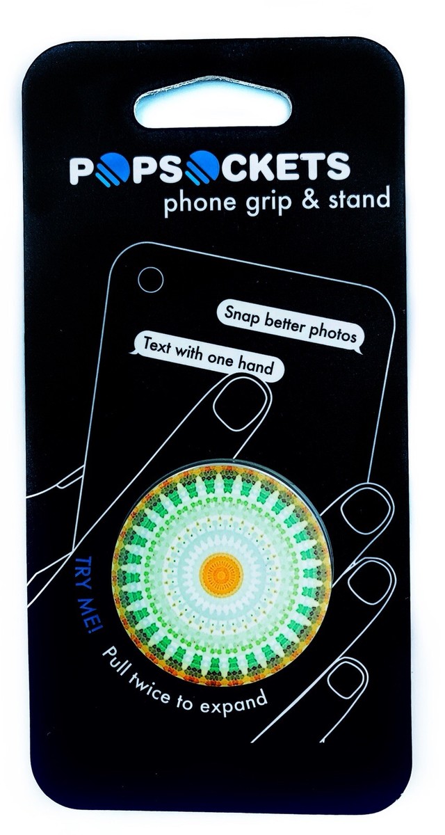 Authentic Popsockets Green Mandala Phone Holder Grip Stand Popsocket Pop  Socket