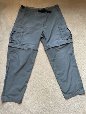 REI Cargo Pants Covertible Shorts Khaki XXL 32L UPF 50+