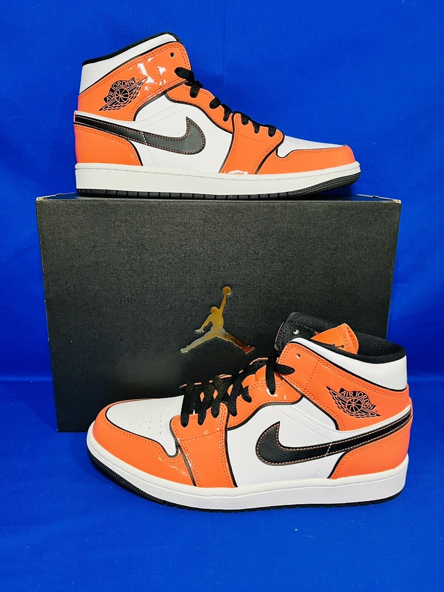 Nike Jordan 1 Mid SE ‘Turf Orange’ Men\'s Size 10 Nike Air Jordan 1 Mid SE Turf Orange White Black Mens DD6834  main image 4