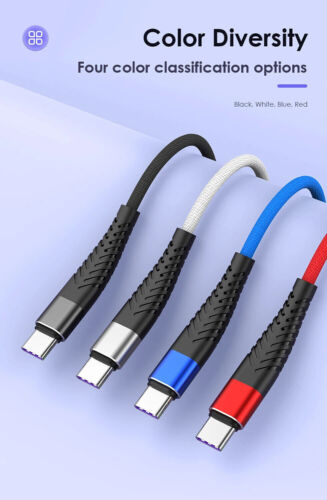 For iPhone 16 Pro Max 15 Plus USB-A Cable Fast Braid Type C Charging Data Cord - Picture 19 of 23